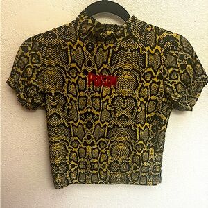‘Poison’ The Ragged Priest Snakeskin Top